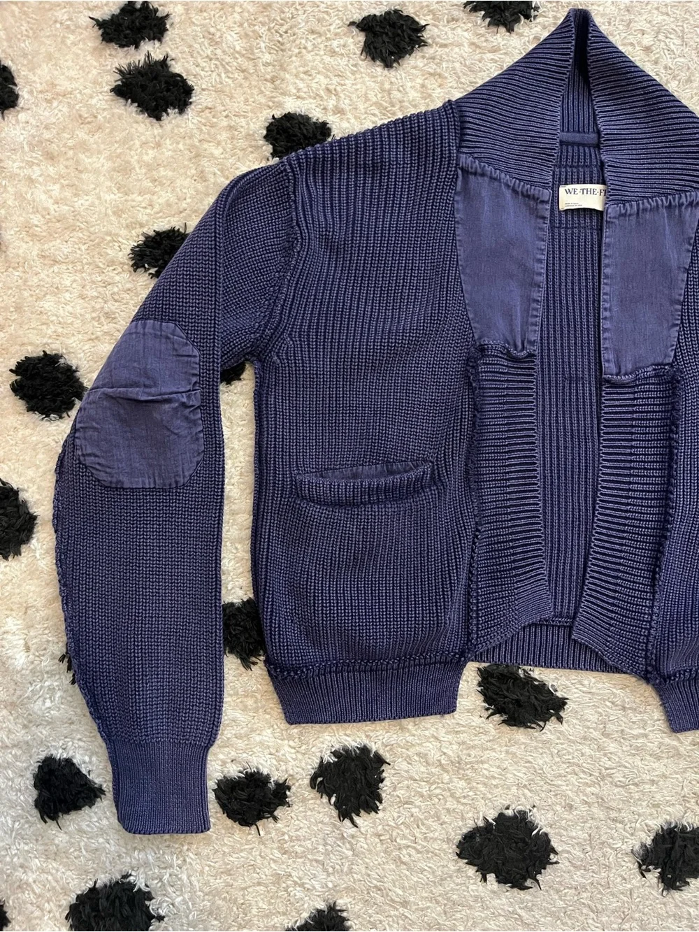 We The Free size Medium worn thru surplus cardi Open-Front Knit Cardigan Sweater